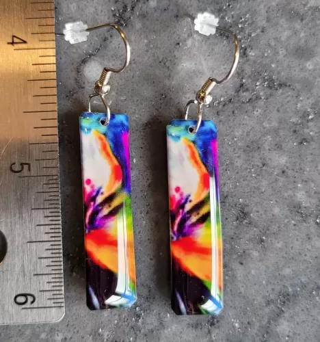 Hawaiian themed earrings  - Summer Jewelry