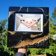 Frame - Black with Gold Accents