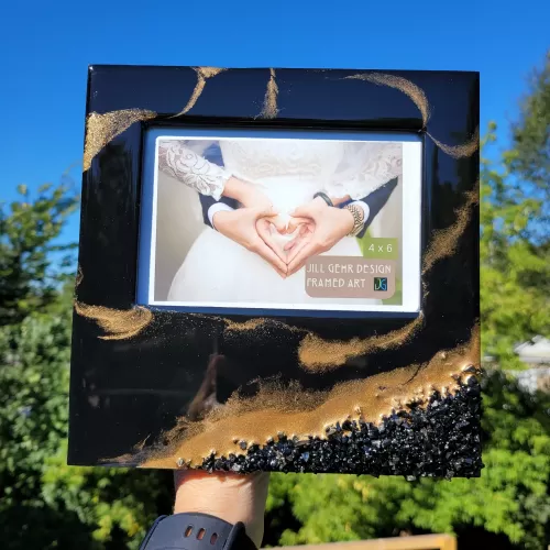 Frame - Black with Gold Accents