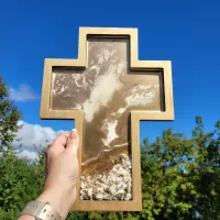 Cross - Gold & Ivory Large Cross