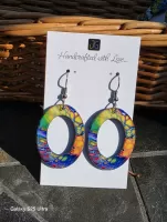 Sunshine Yellow Hollow Earrings