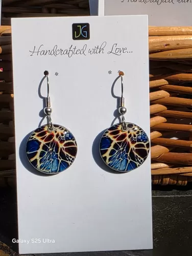 Stormy Round Earrings