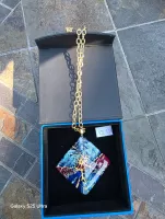 Stormy Diamond Shaped Pendant Necklace