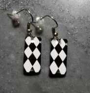 Checkered Flag Jewelry - Racing Jewelry - Harley Quinn (0001)