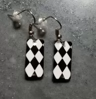 Checkered Flag Jewelry - Racing Jewelry - Harley Quinn (0001)