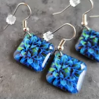 Desert Bloom Light Blue Earrings