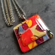 Loren's Necklace - Autumn Necklace - Pastel Necklace