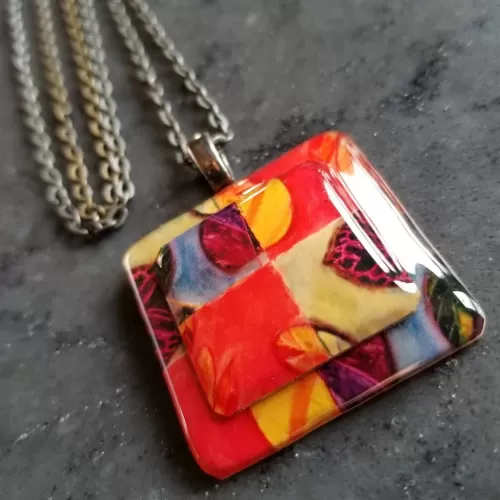 Loren's Necklace - Autumn Necklace - Pastel Necklace