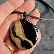 Luna Round Pendant Necklace